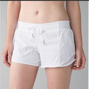 Lululemon white athletic short
